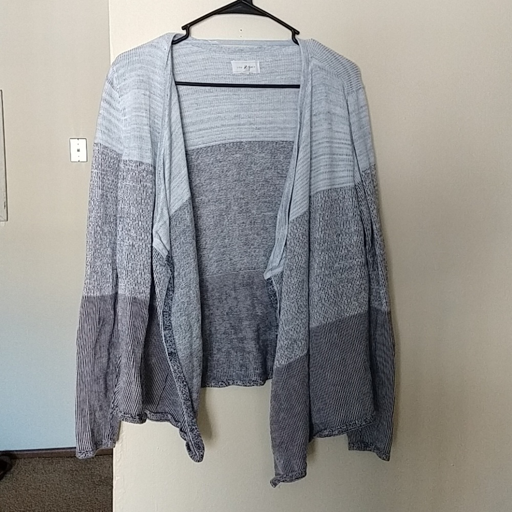 Anthropologie lou&grey drape front boho cardigan